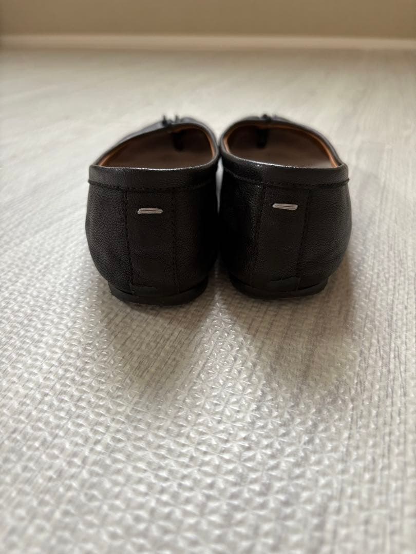 メゾンマルジェラ　足袋バレエシューズ　36センチ　ブラック　裏張り済み