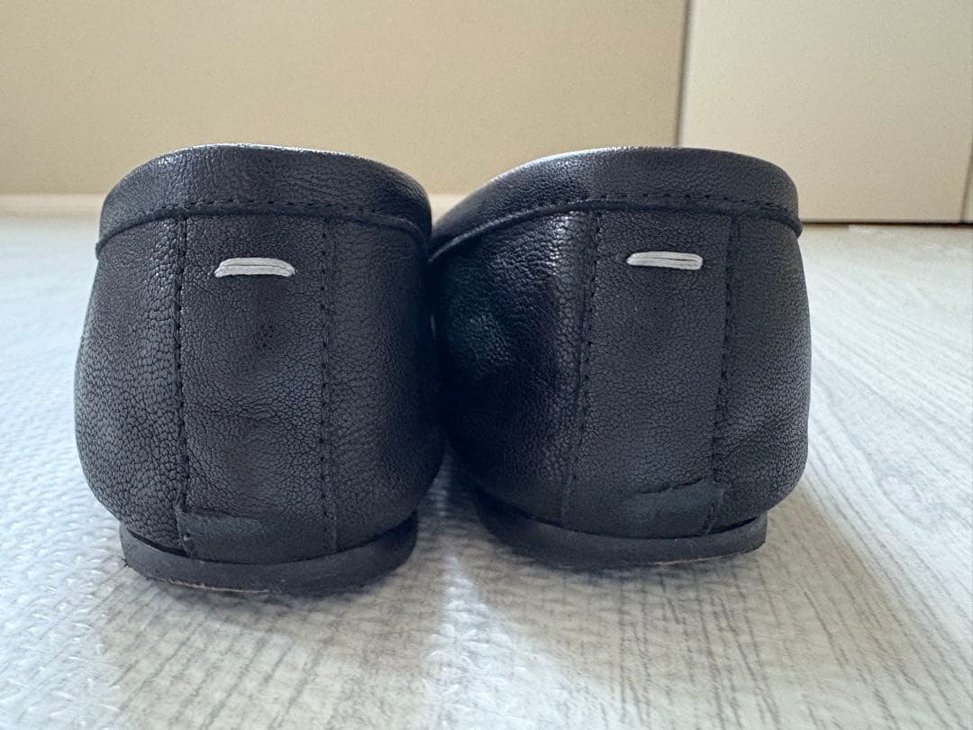 メゾンマルジェラ　足袋バレエシューズ　36センチ　ブラック　裏張り済み