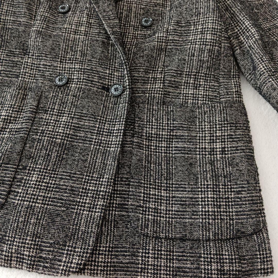 DRESSTERRIOR ループチェックダブルジャケット　ジャケット 36