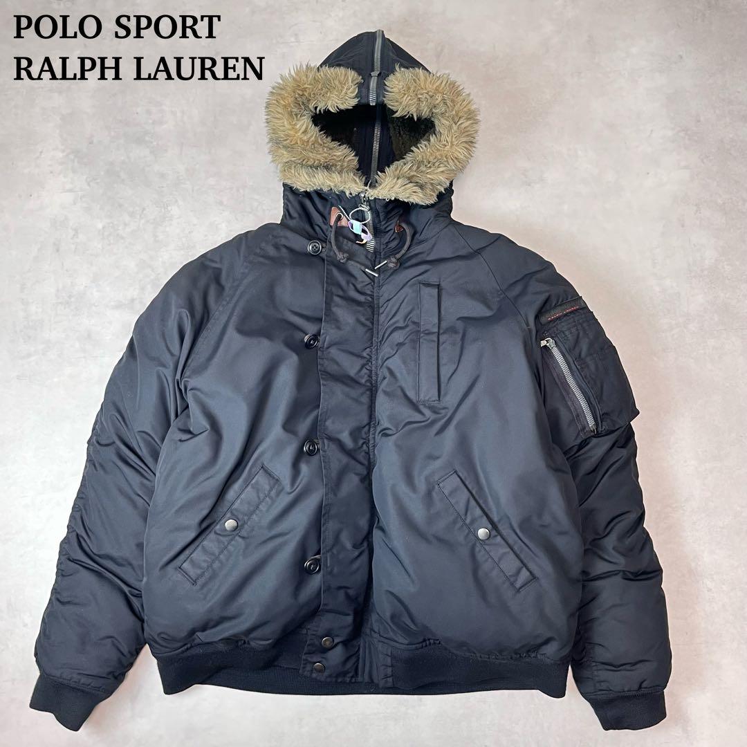 POLO SPORT N-2B フライトジャケット ブラック XXL