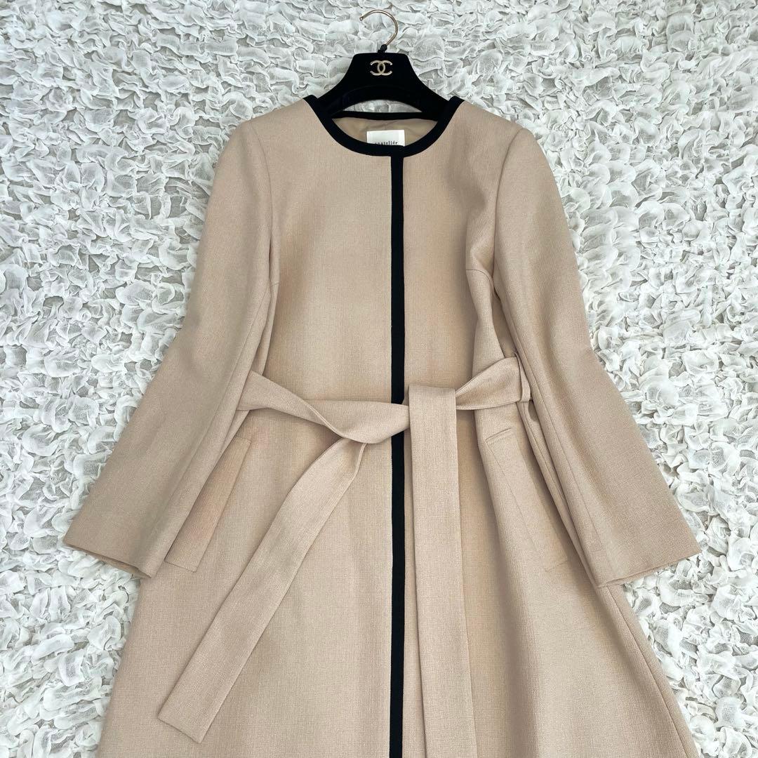 anarelier アナトリエ　バイカラー　パイピング　コート