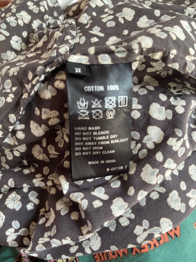 最終価格メゾンドソイル　花柄マキシ丈ドレス