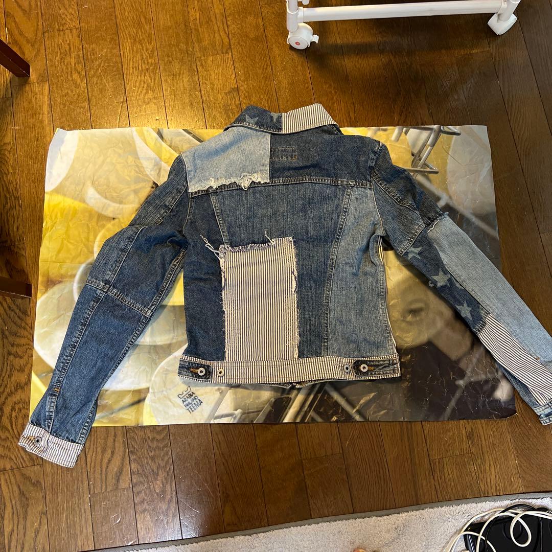 D&G デニムジャケット Sサイズ ストライプ