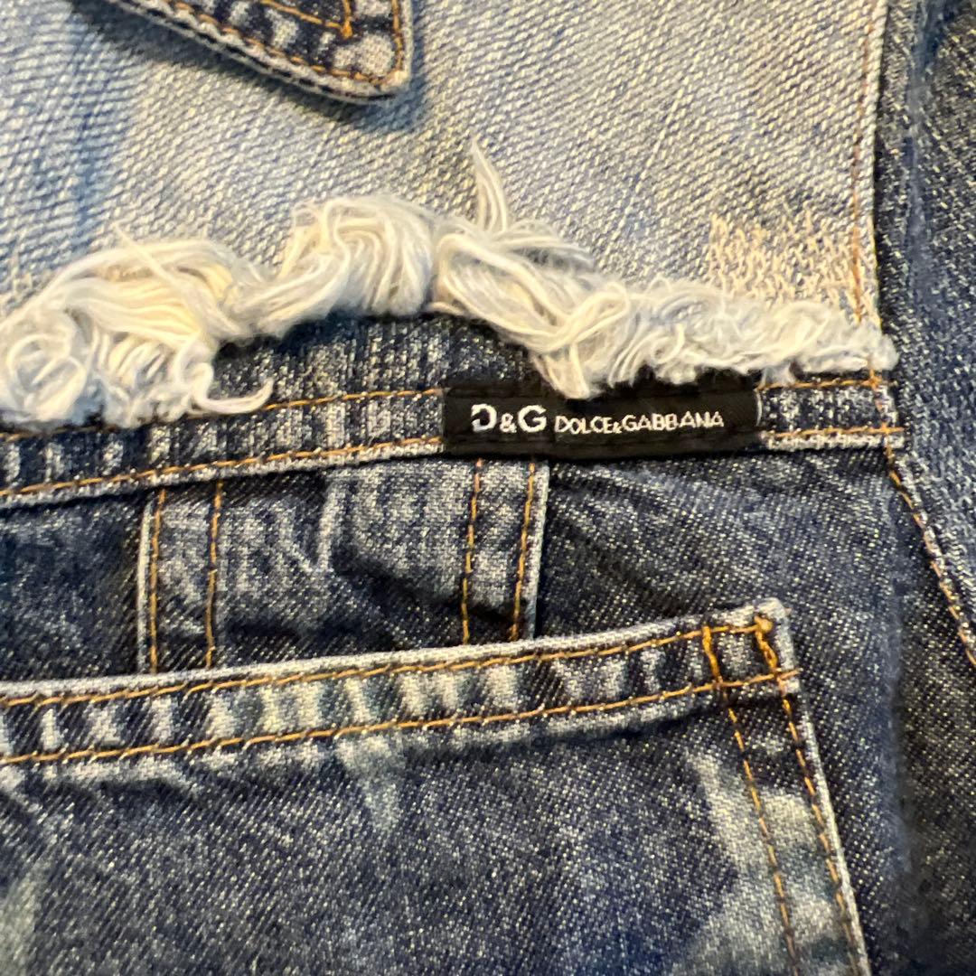 D&G デニムジャケット Sサイズ ストライプ