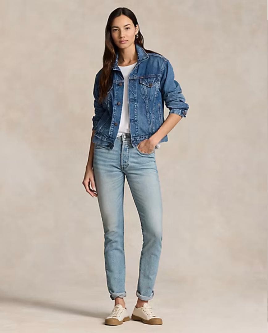 新品タグ付き Polo Ralph Lauren デニムトラッカージャケット M