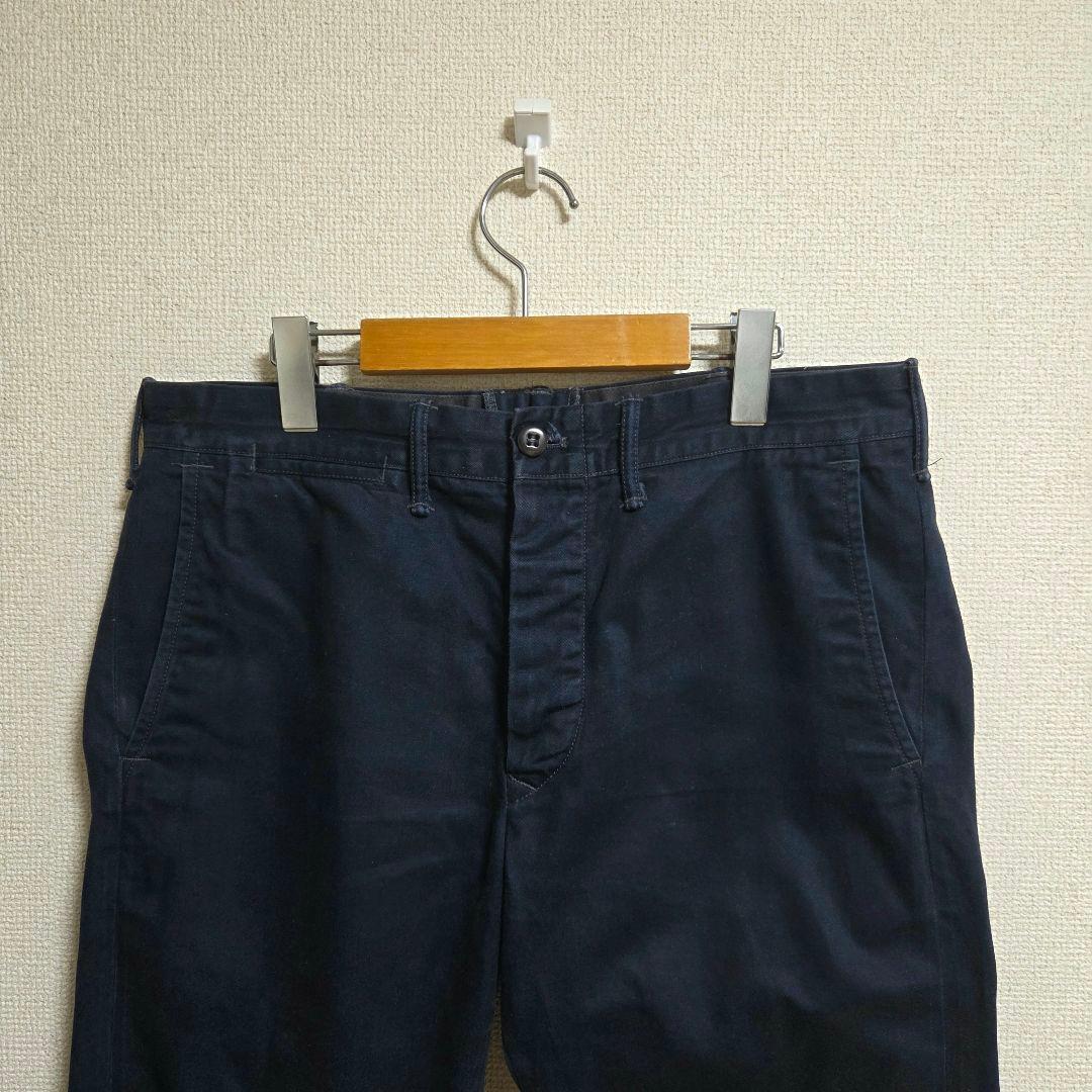 RRL ダブルアールエル スリム コットン チノパンツ ネイビー