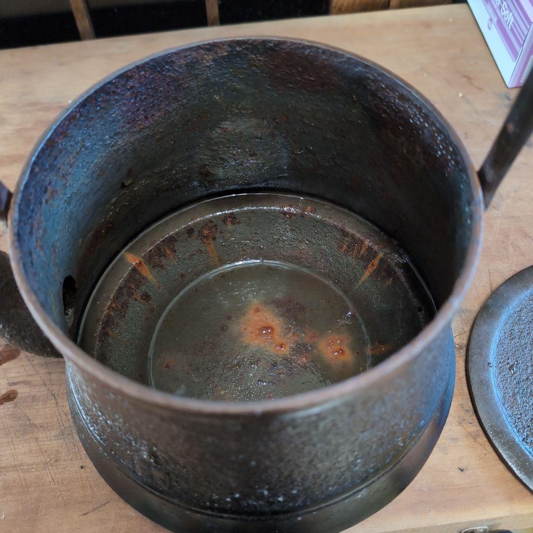 大容量、鉄製の鉄瓶