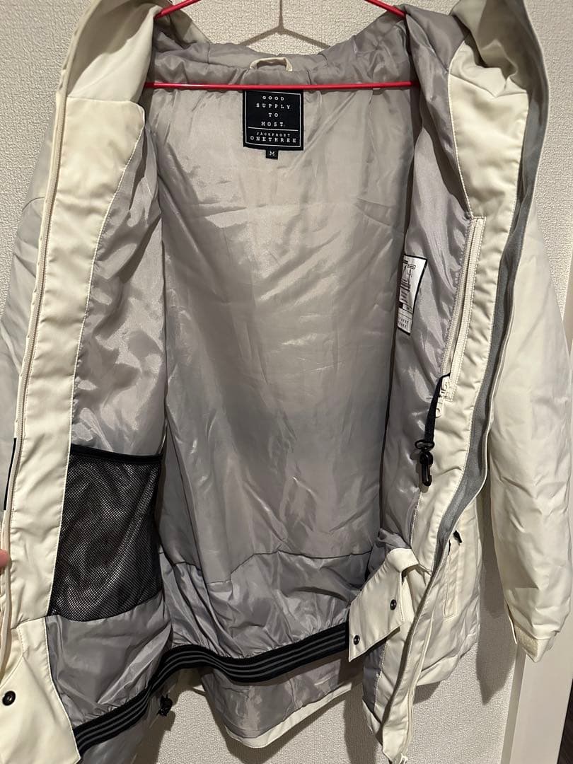 【値下げ】スノーボード ウェア 上下セット ホワイト【オンヨネ】初心者