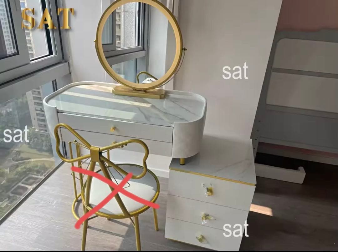 り*ん様 ホワイトドレッサーセット 100cm/80cm