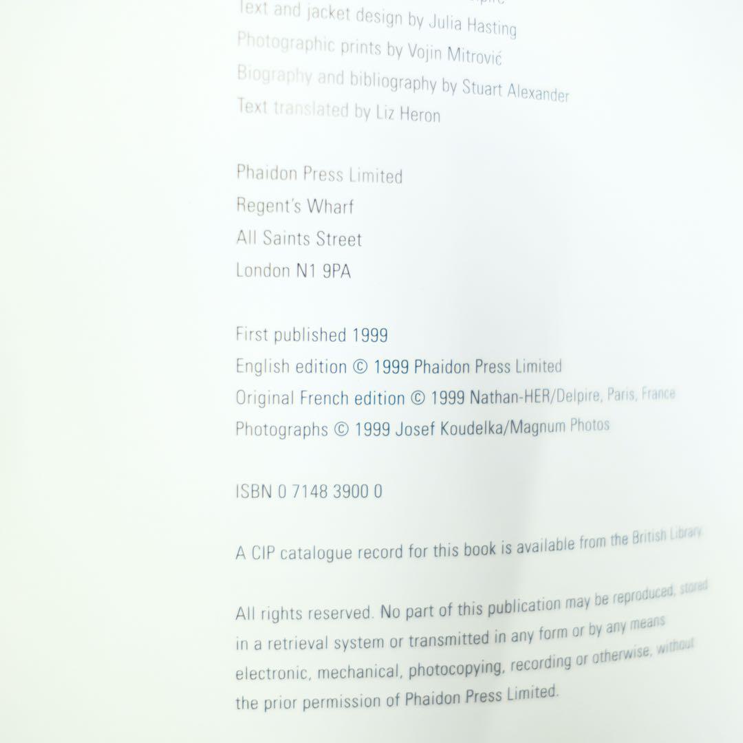 Josef Koudelka Chaos ヨゼフ•クーデルカ　ケイオス　写真集