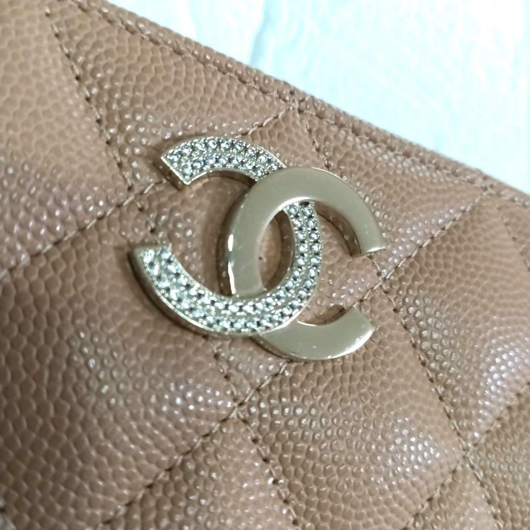 CHANEL マトラッセ ココマーク 小銭入れ 財布 キャビアスキン