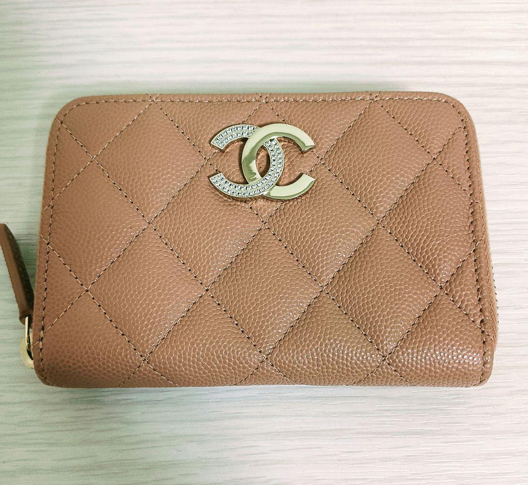 CHANEL マトラッセ ココマーク 小銭入れ 財布 キャビアスキン