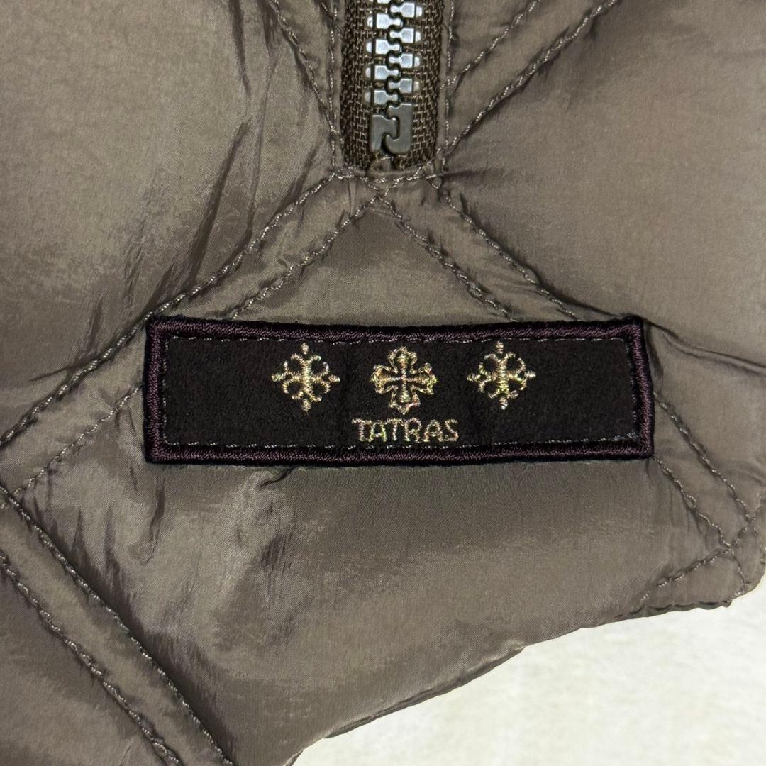 美品 タトラス DESDEMONA ダウンベスト フード ファー キルティング