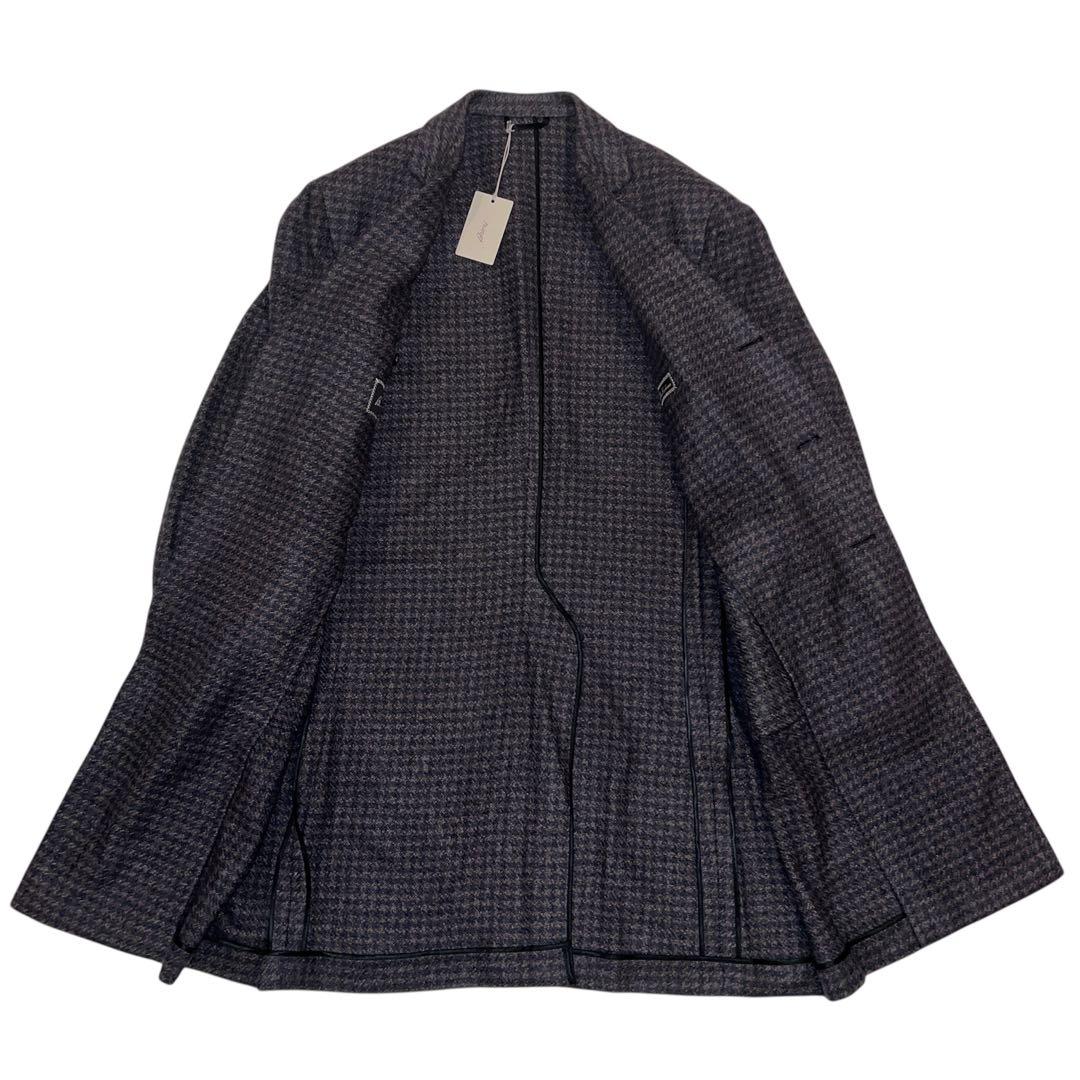 3日緊急セール！128万 ブリオーニ【ピュアカシミア】千鳥 チェスターコート◆