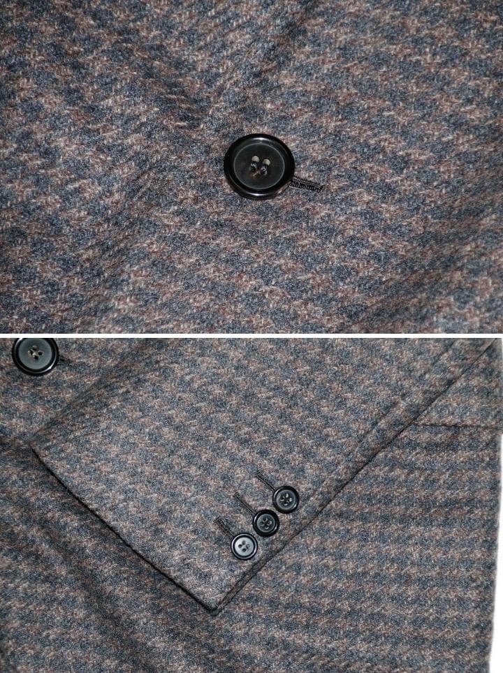 3日緊急セール！128万 ブリオーニ【ピュアカシミア】千鳥 チェスターコート◆