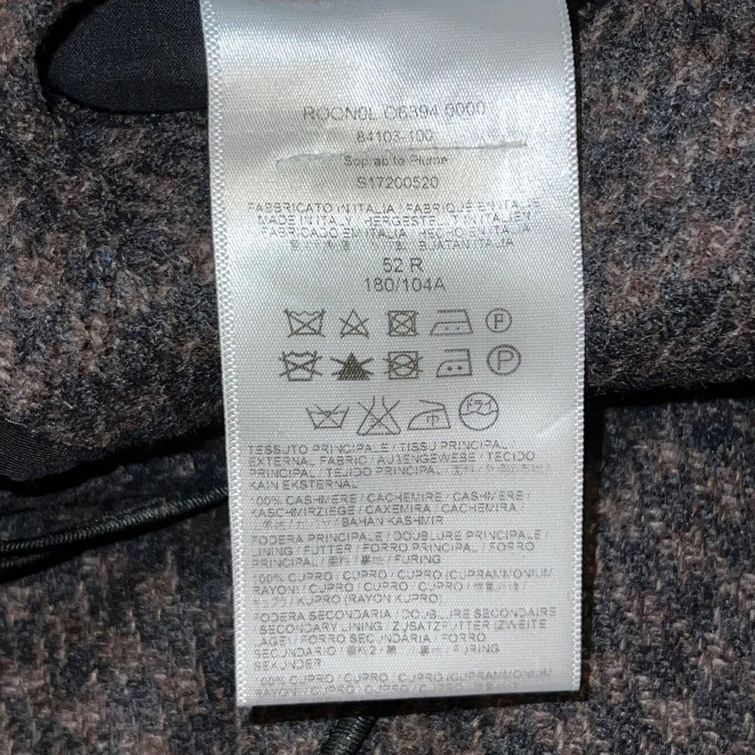 3日緊急セール！128万 ブリオーニ【ピュアカシミア】千鳥 チェスターコート◆