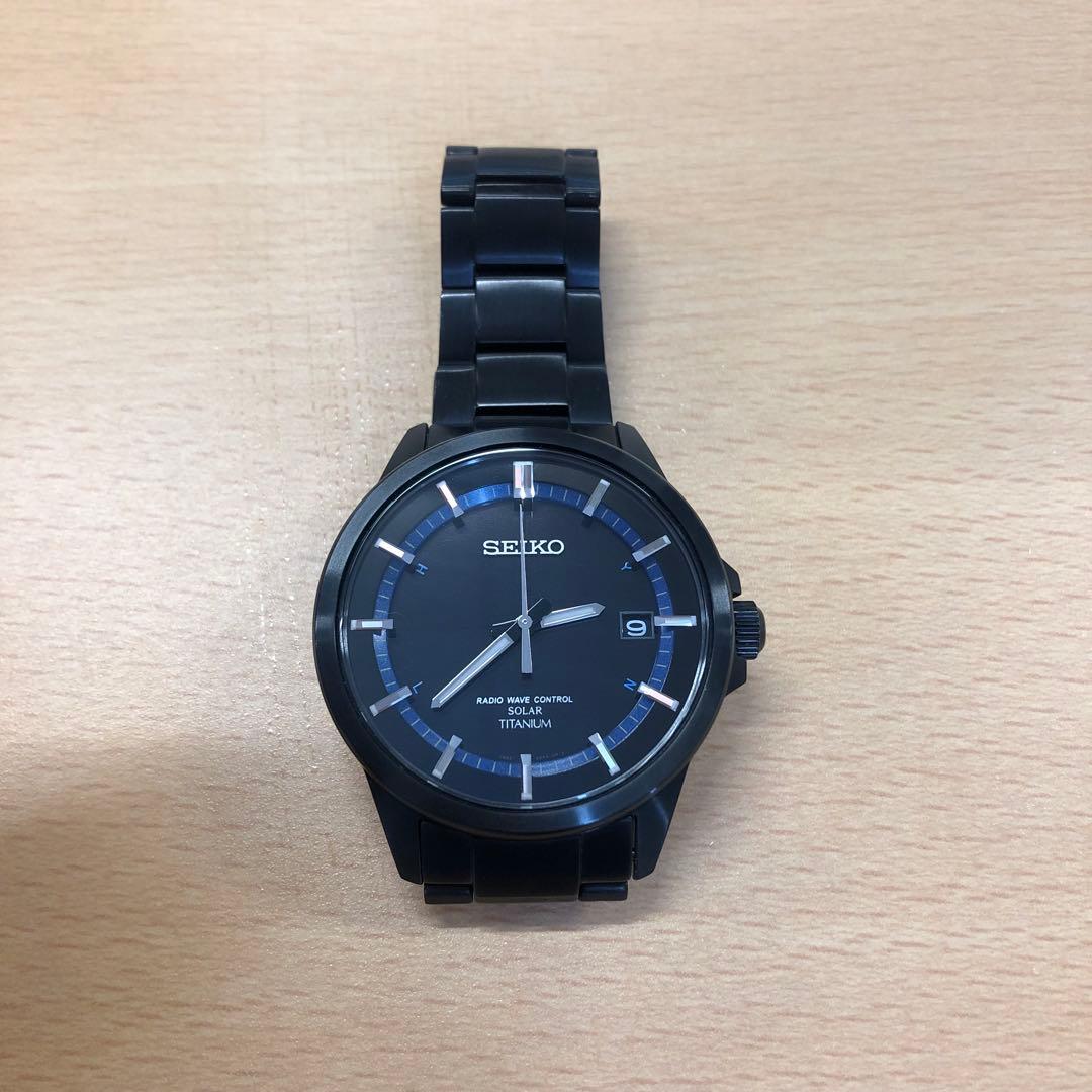 SEIKOソーラー電波時計　チタニウム （型番：7B52-0AD0）