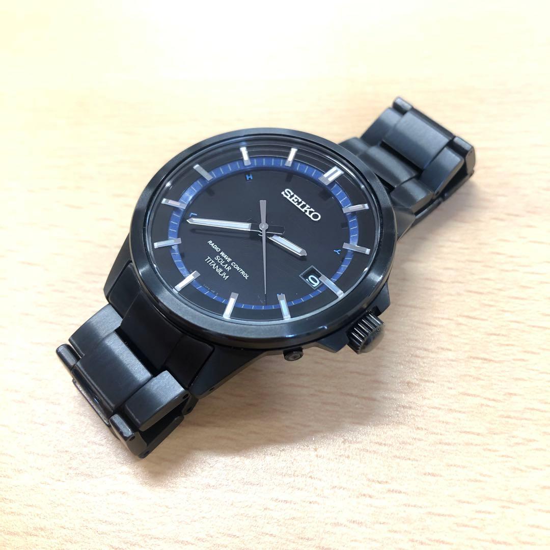 SEIKOソーラー電波時計　チタニウム （型番：7B52-0AD0）