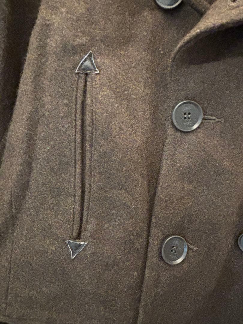 TMT ウールピーコート ブラウン