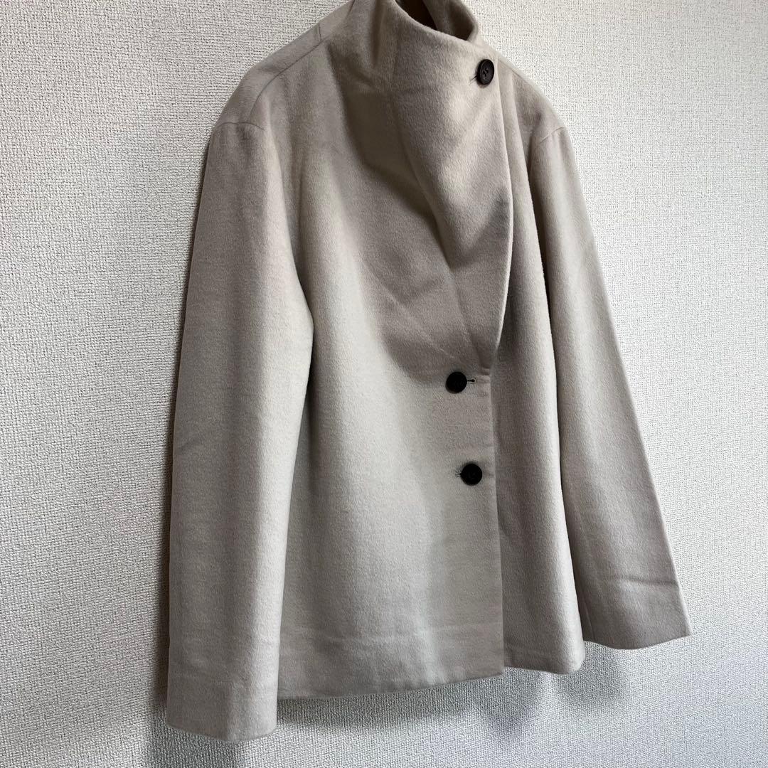 ひ　　ロペ　プレミアムカシミヤショートコート　キナリ　サイズ40