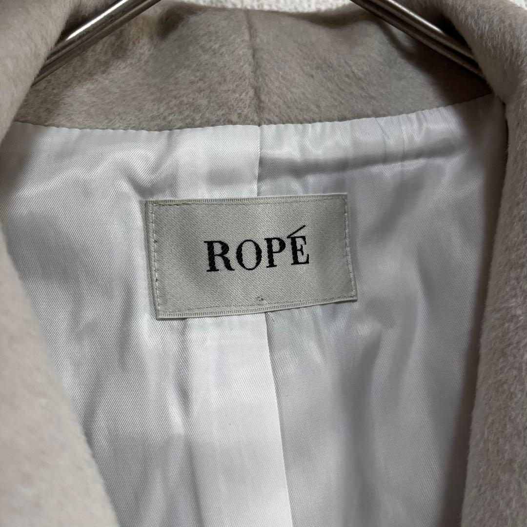 ひ　　ロペ　プレミアムカシミヤショートコート　キナリ　サイズ40