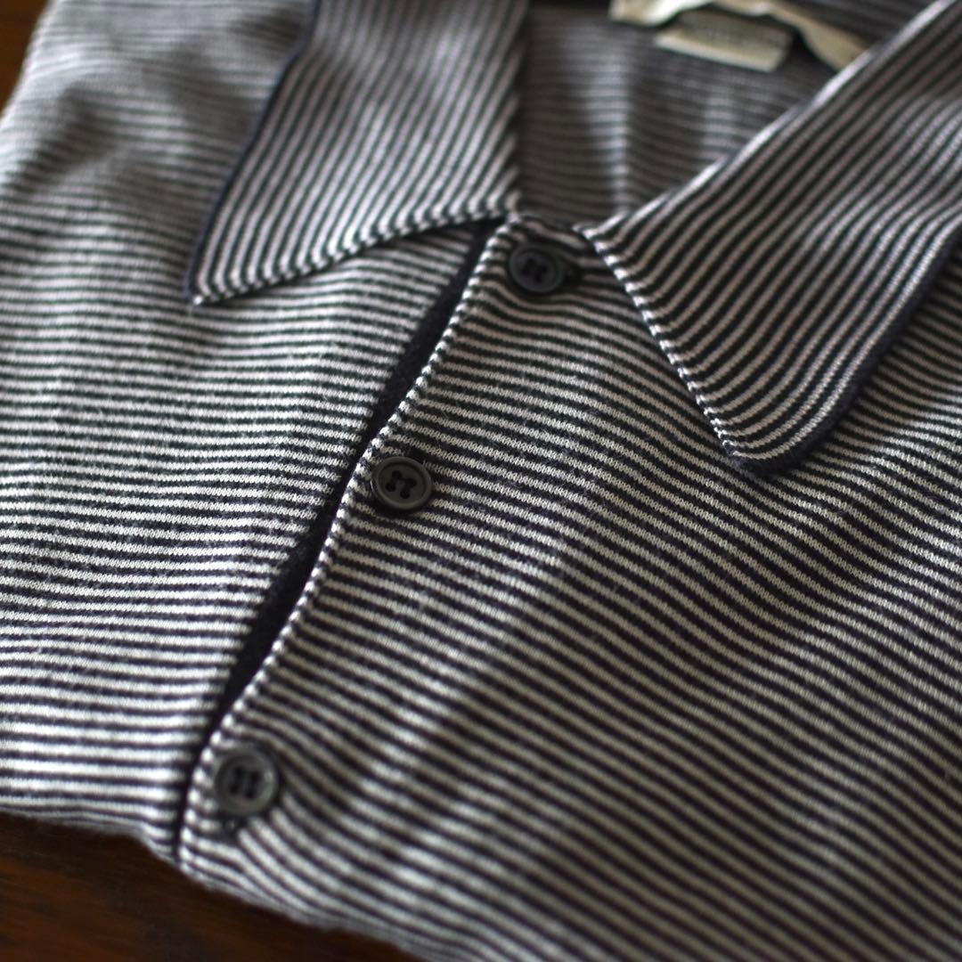 JOHN SMEDLEY 旧タグ ボーダー ジョンスメドレー ポロシャツ