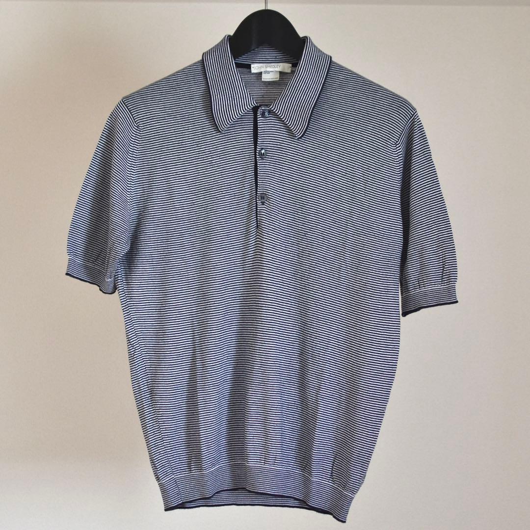 JOHN SMEDLEY 旧タグ ボーダー ジョンスメドレー ポロシャツ