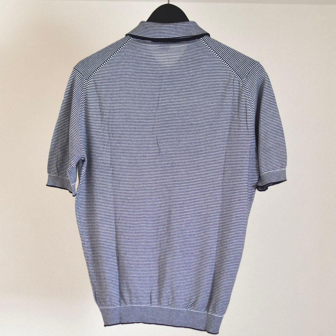 JOHN SMEDLEY 旧タグ ボーダー ジョンスメドレー ポロシャツ