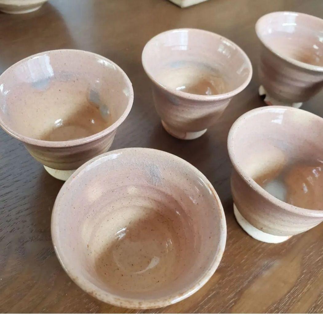 萩焼　11代 大和松雁作　玉露茶器セット