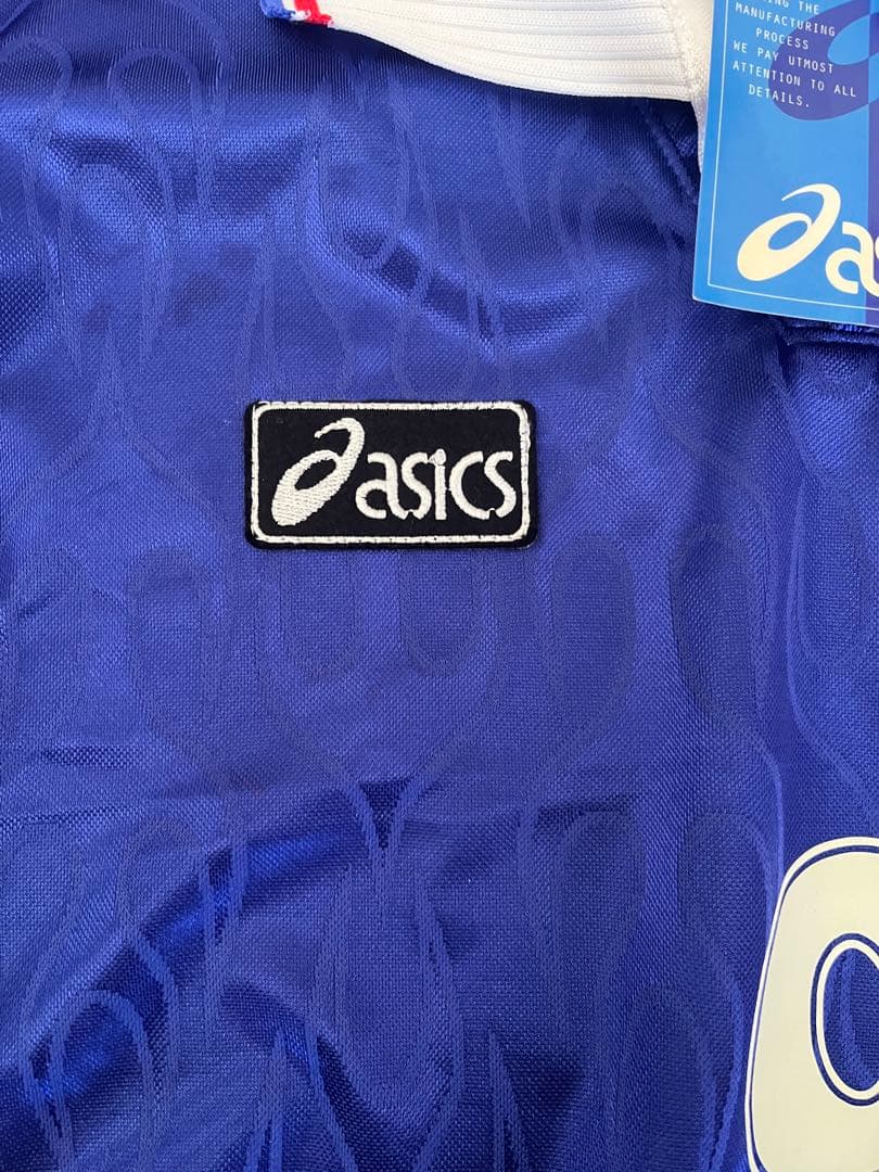 激レア 日本代表 正規ユニフォーム98 9番フランスW杯 炎 asics UK製