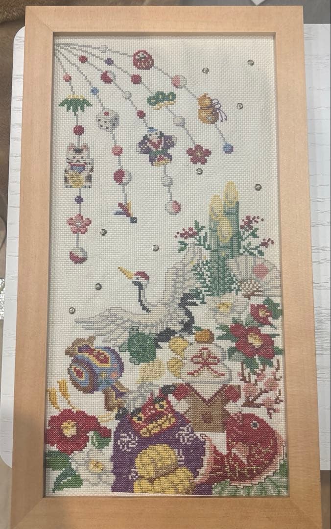 ホビーラホビーレ クロスステッチフレーム＜縁起物＞ 完成品