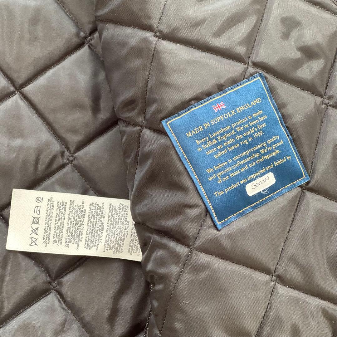 lavenhamラベンハム キルティング ベスト ZIP BOMBER