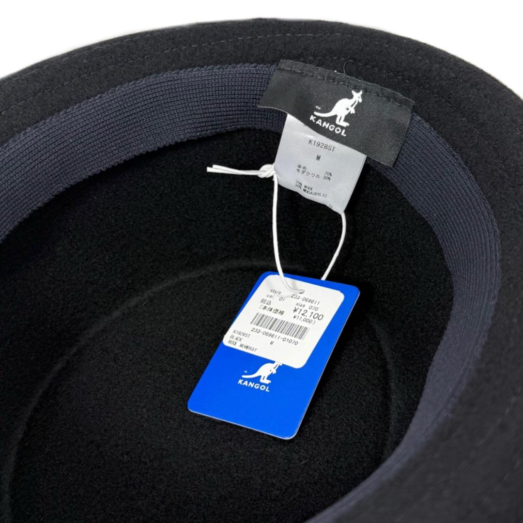 SALE⭐️KANGOL　ウール素材　ポークパイハット　Black　Lサイズ