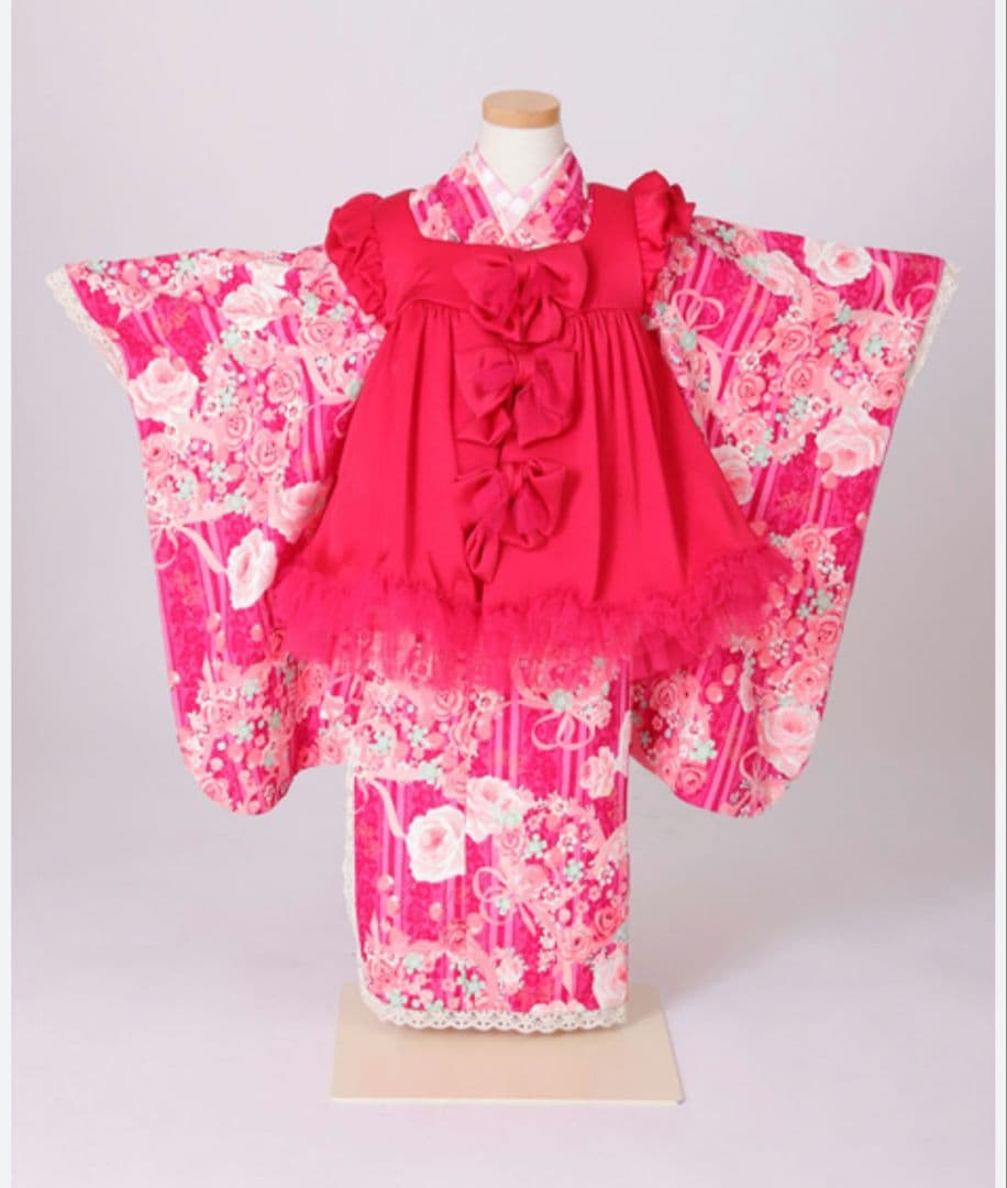 七五三　3歳　メゾピアノ　Mezzo Piano 被布セット　4点セット