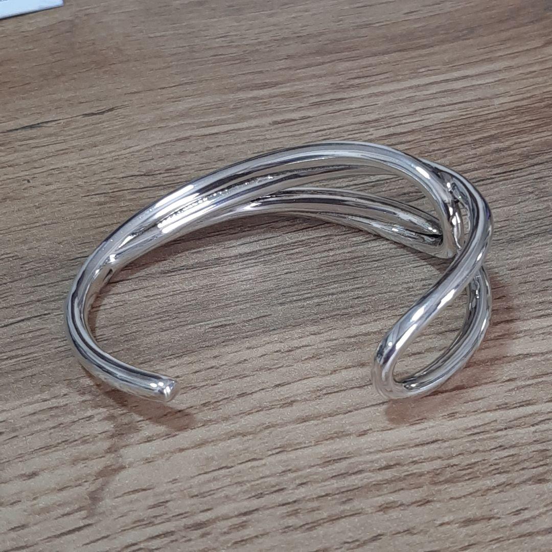 【フィリップオーディベール】クロスバングル シルバー ブレスレット