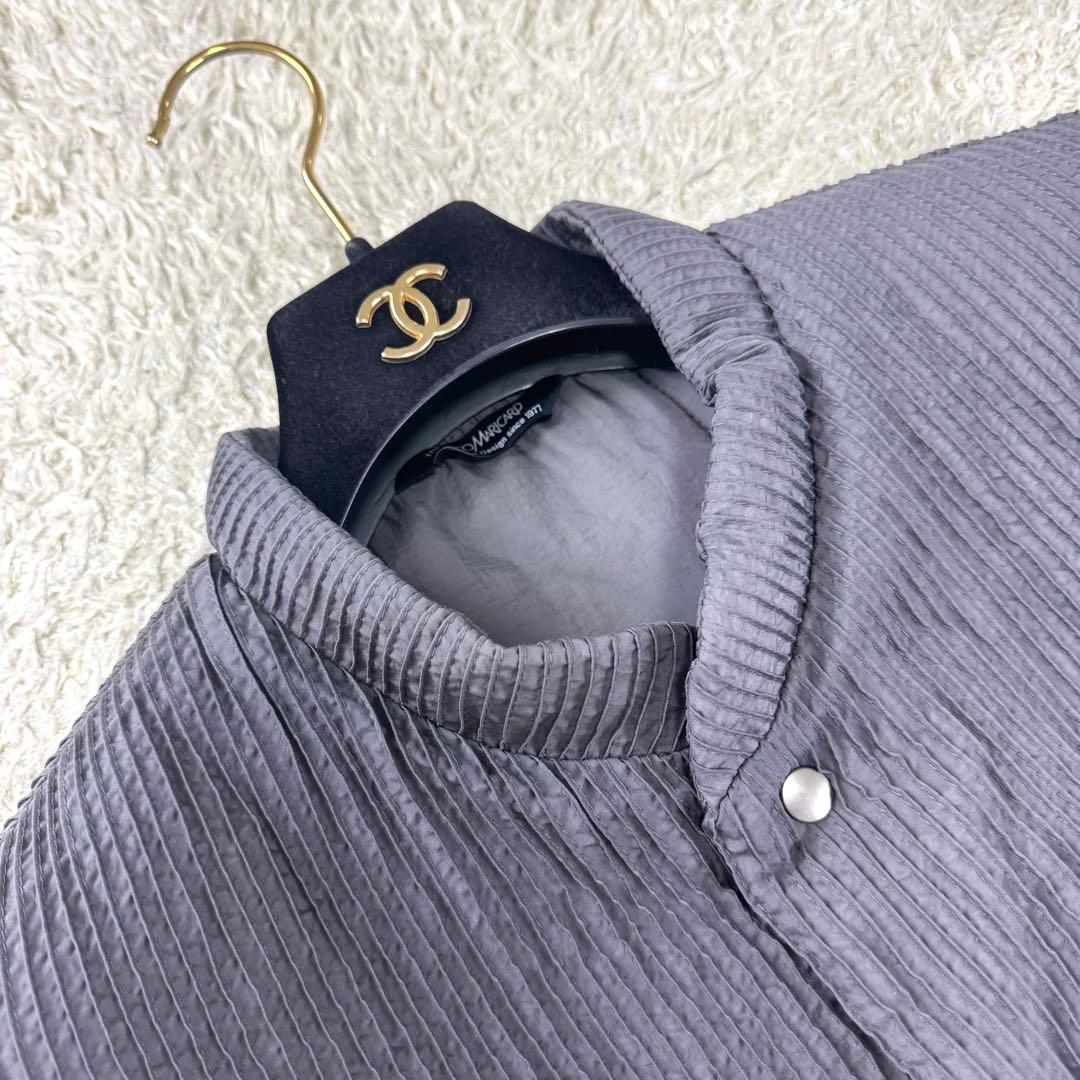 未使用級★ヤッコマリカルド 22AW ダウンベスト 中綿 総ピンタック L