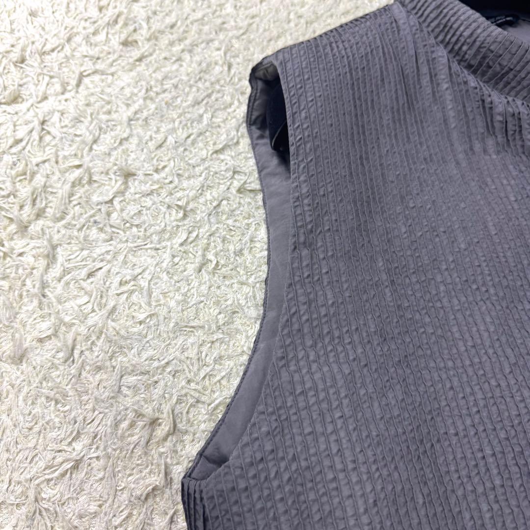 未使用級★ヤッコマリカルド 22AW ダウンベスト 中綿 総ピンタック L