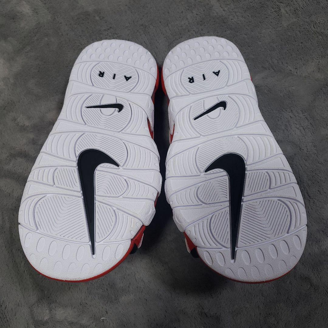 【試着のみ】NIKE　モアテン　スライド　28cm　赤　黒　ブルズ