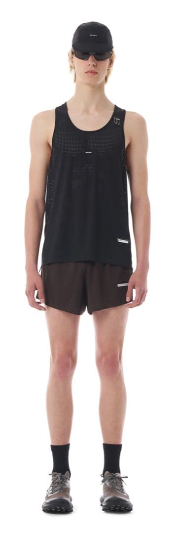 【サイズM】SATISFY メッシュタンクトップ ブラック