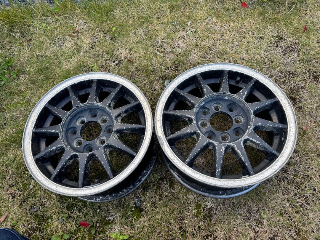 黒14インチ　6j ＋38 PCD100 4H 2本　日本製