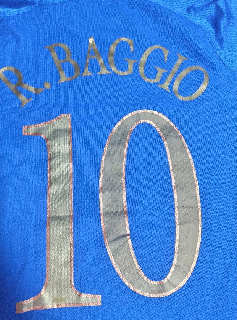 2004年　イタリア代表　バッジョ　10番　正規品　当時物　代表ラストモデル