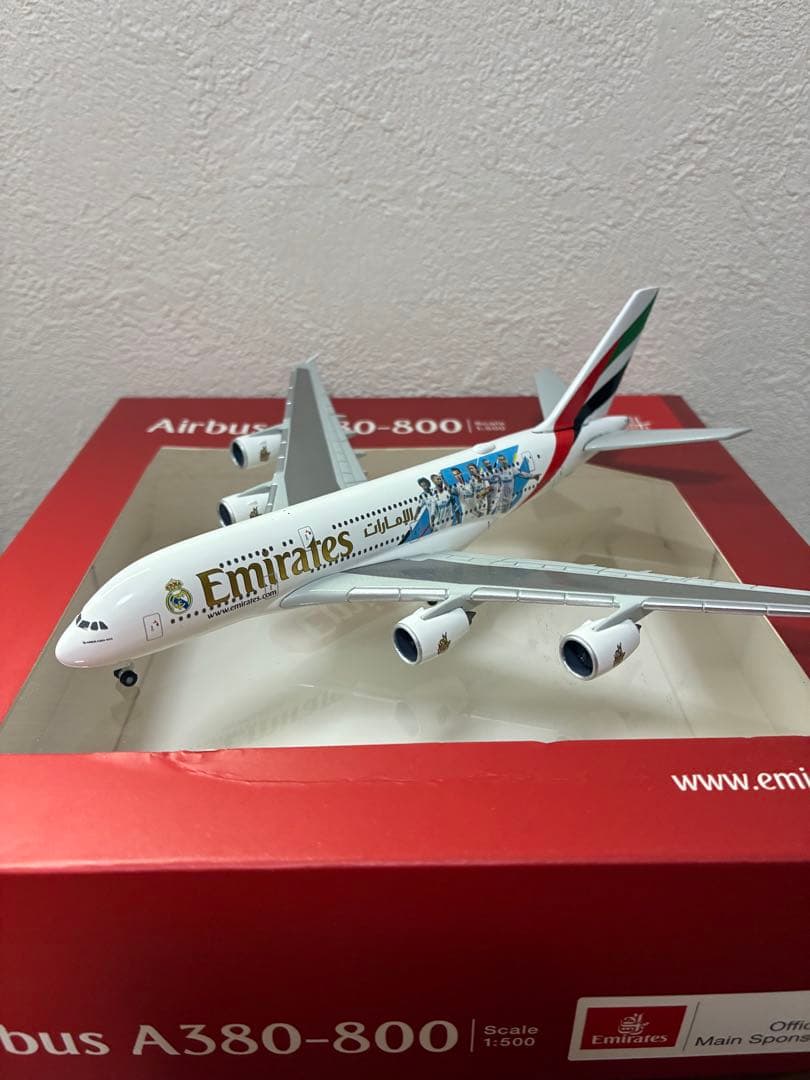 [レア] エミレーツ航空A380-800 1/500 レアル・マドリード特別塗装