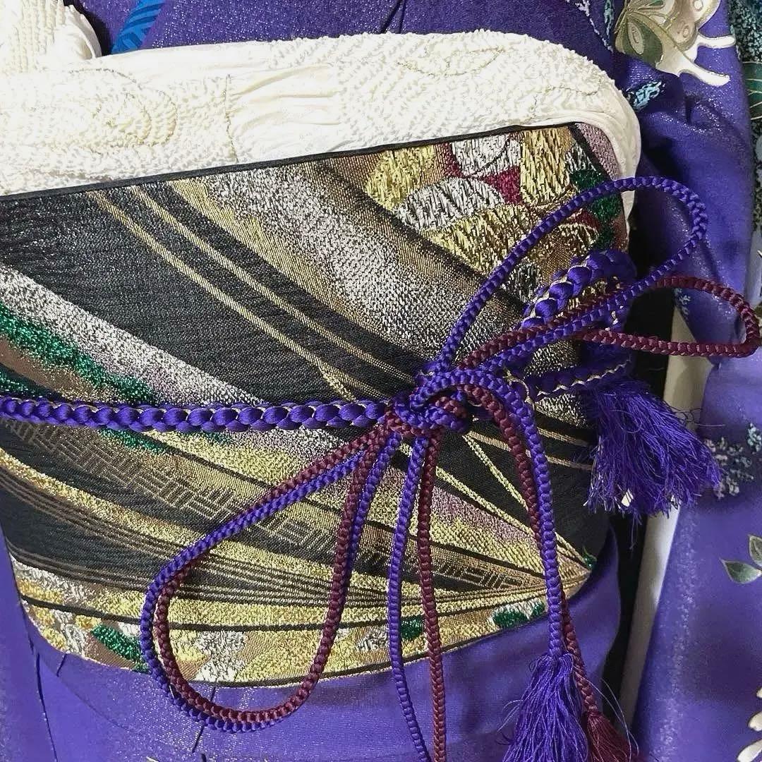 振袖フルセット　高身長　金通し　手描き友禅　成人式振袖　振袖　裄丈71