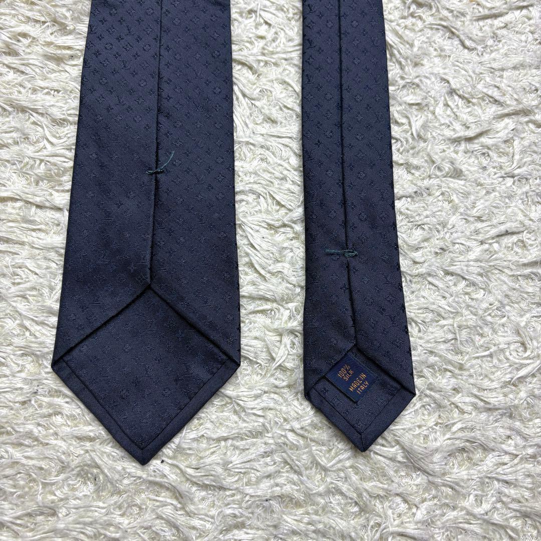 【極美品】ルイヴィトン シルクネクタイ モノグラム ミッシム クラヴァット LV