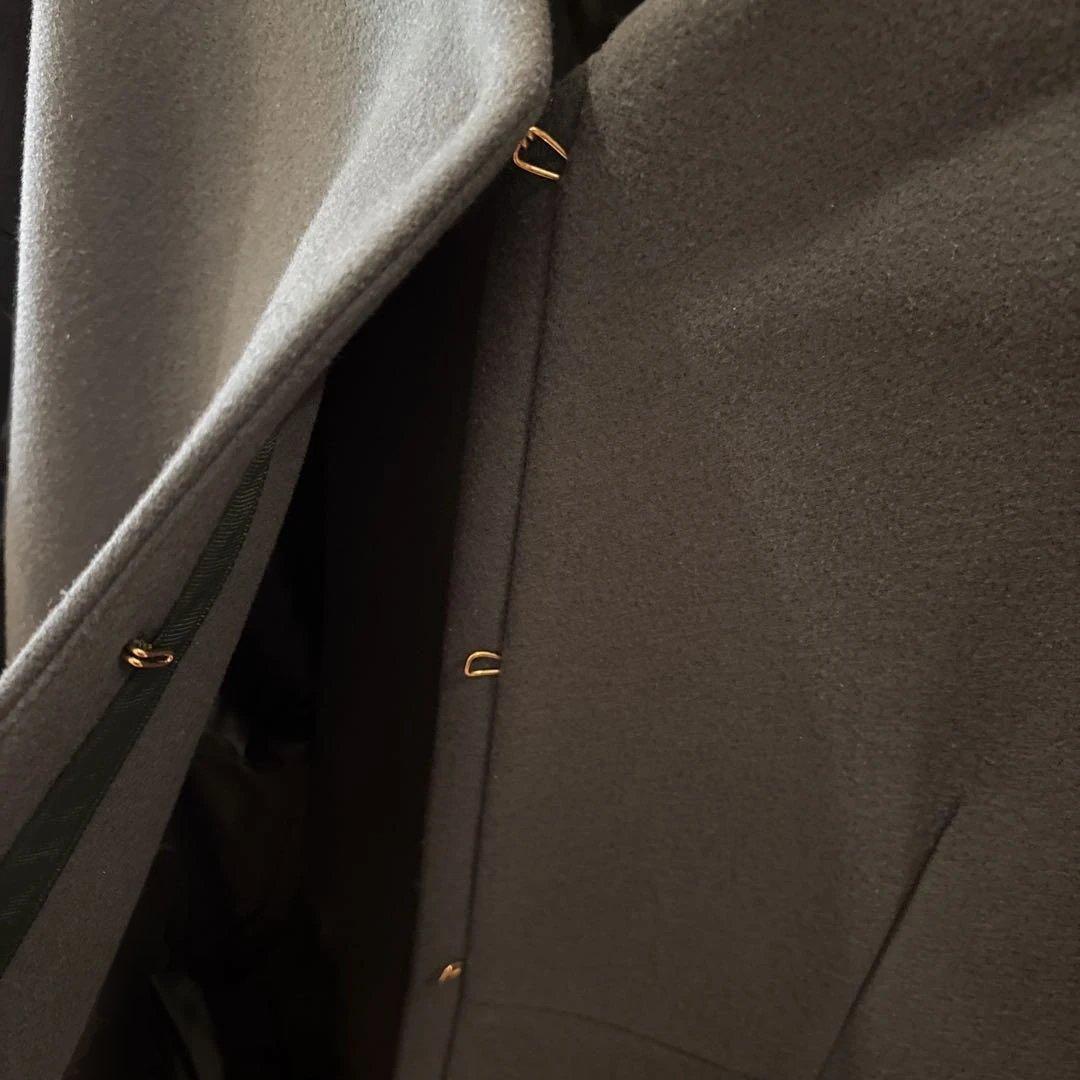 セブンテン♡ミディアムコクーンコートM 緑グリーン