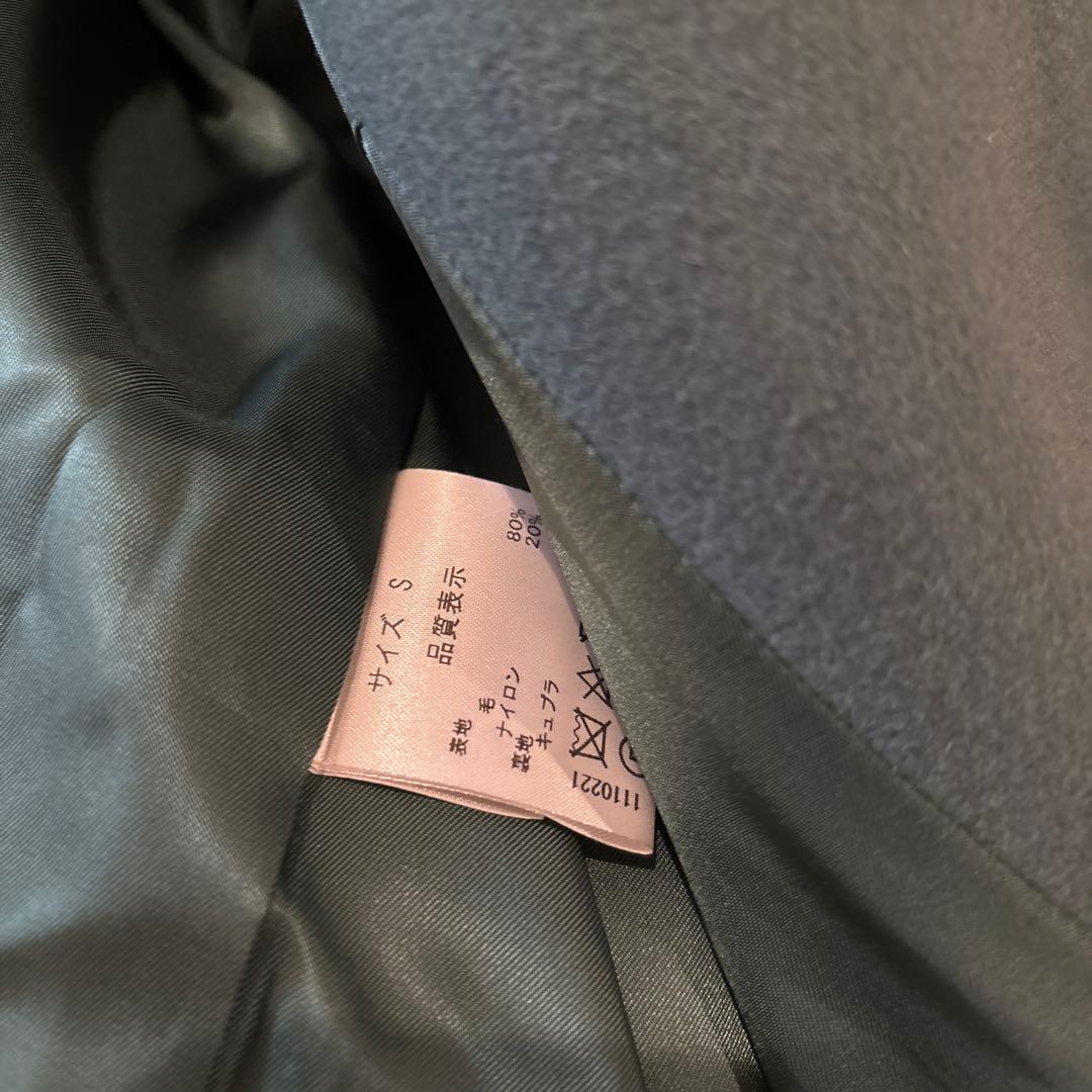 セブンテン♡ミディアムコクーンコートM 緑グリーン