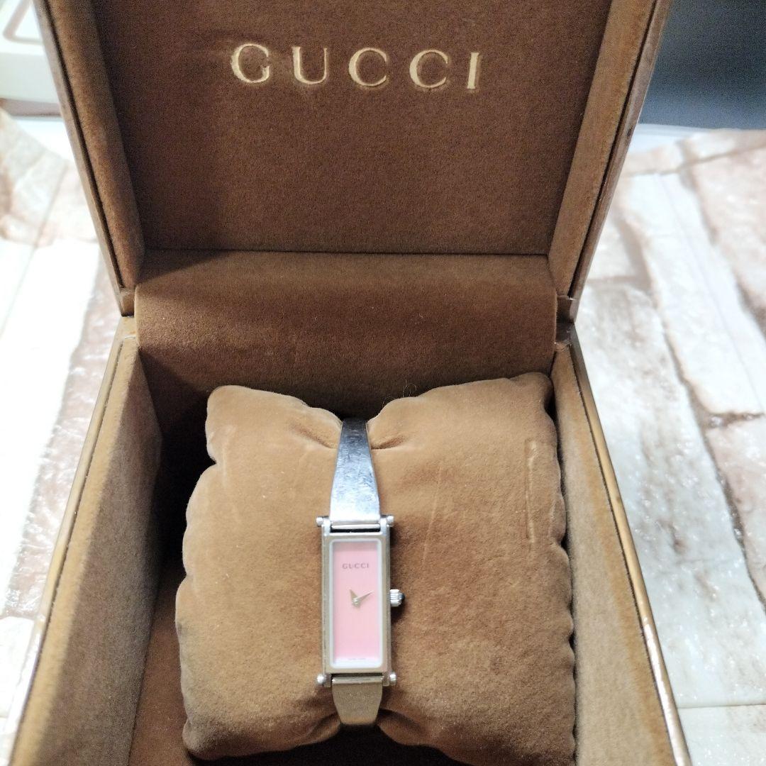 【稼働品】GUCCI グッチ 腕時計 バングルタイプ
