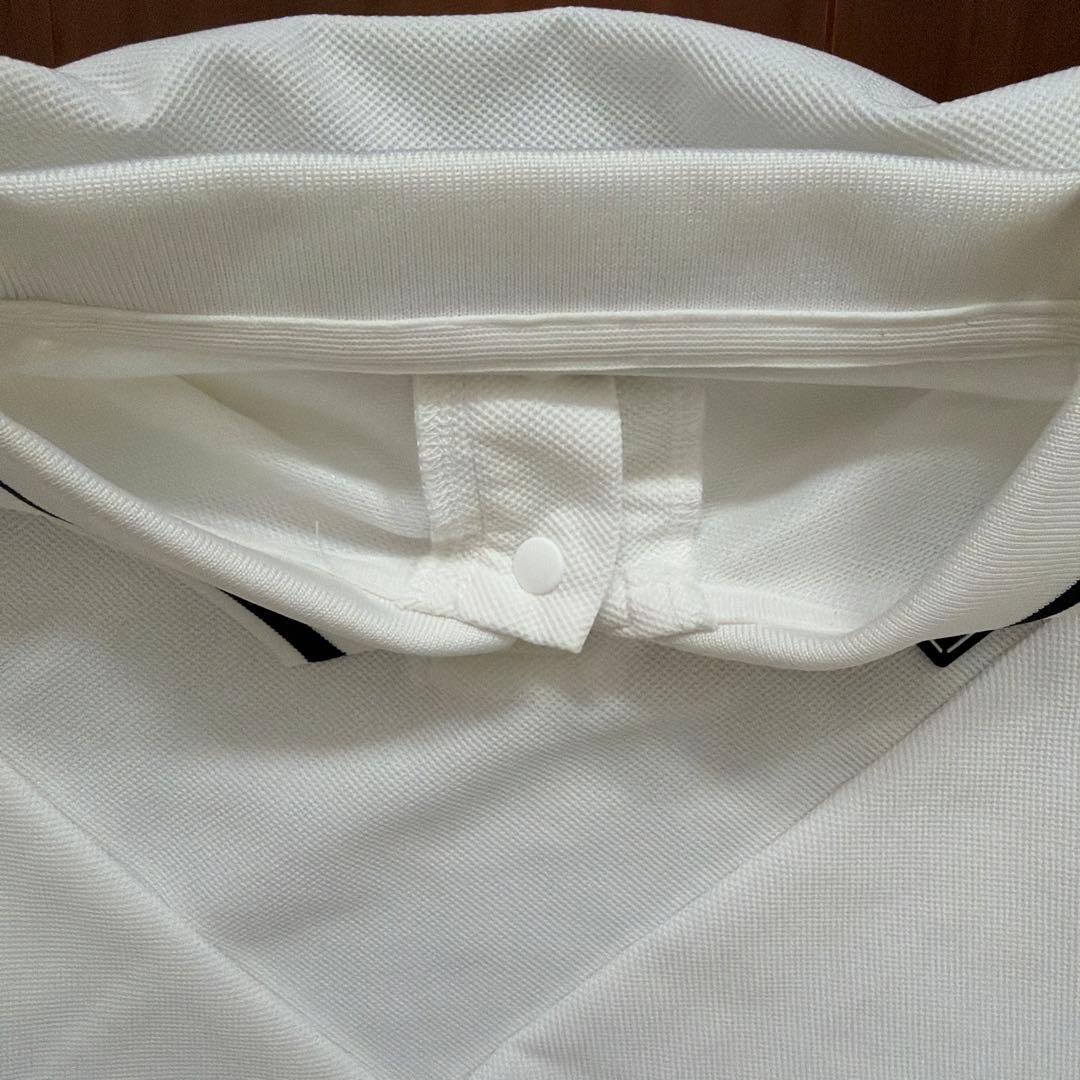 V12 ホワイト 長袖ポロシャツ L【本日限り値下げ】