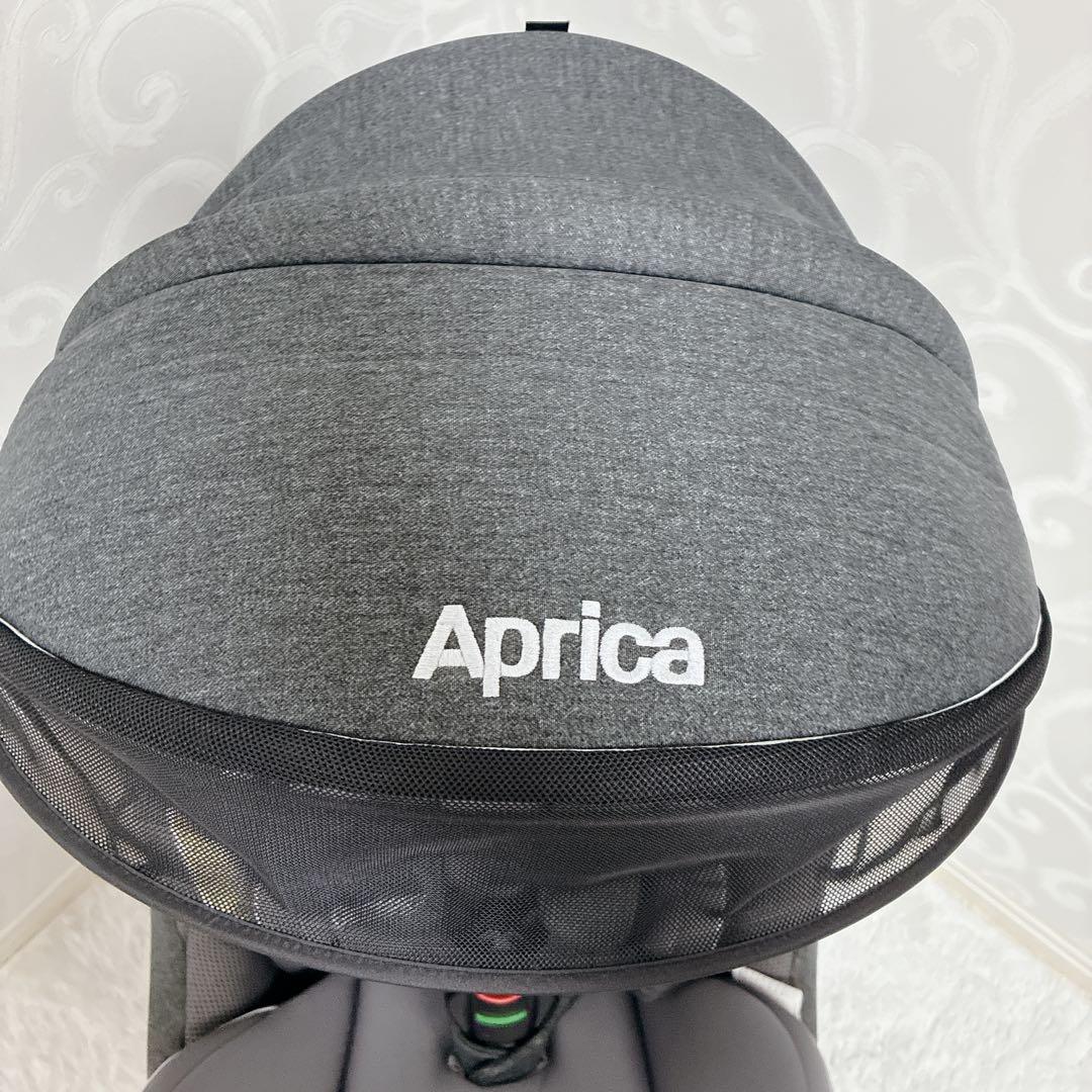 【美品】Aprica クルリラプレミアムAB プレミアムグレー ISOFIX