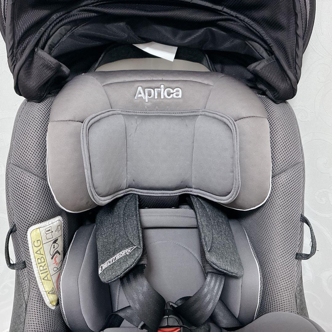 【美品】Aprica クルリラプレミアムAB プレミアムグレー ISOFIX